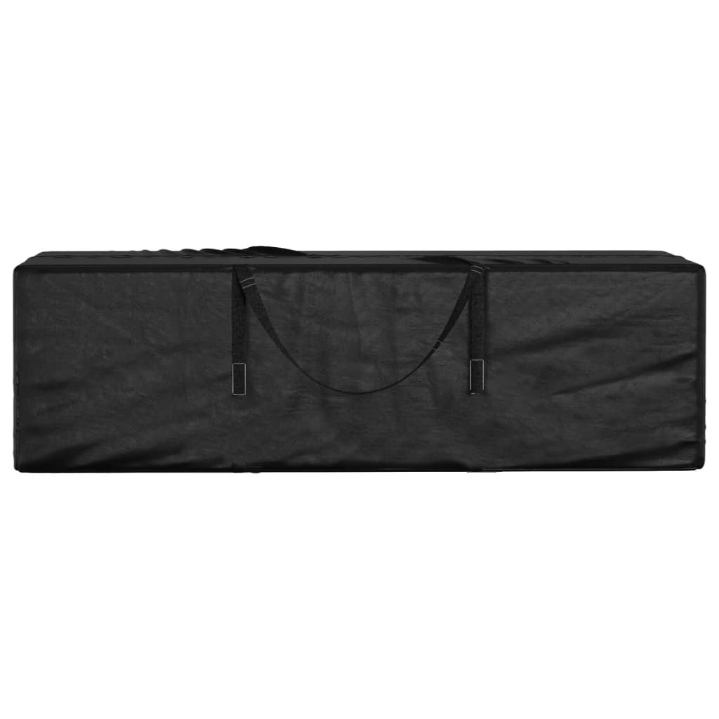 Black Polyethylene Garden Cushion Storage Bag 135x40x55 cm