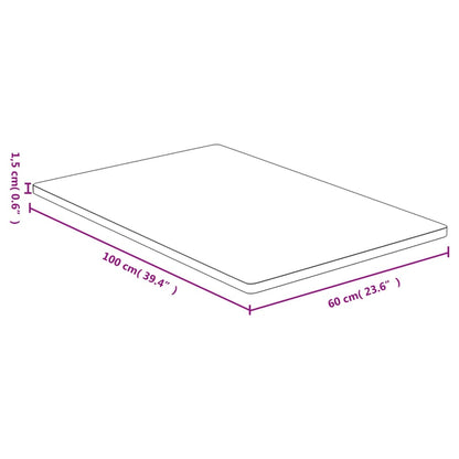 Eco-Friendly Bamboo Table Top 60x100x1.5 cm – Sustainable Design