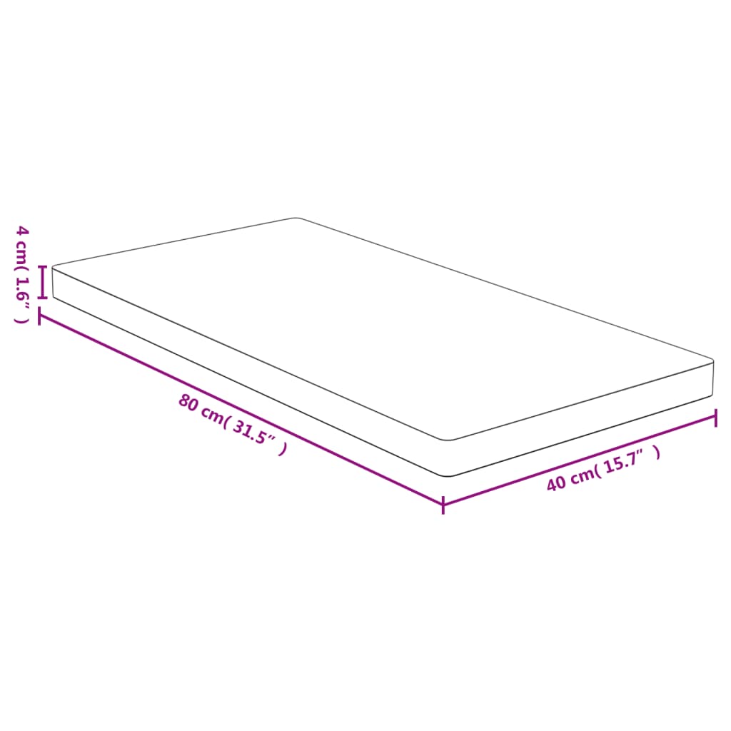 Bamboo Table Top 40x80x4 cm - Durable & Eco-Friendly Surface