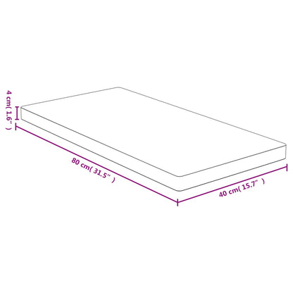 Bamboo Table Top 40x80x4 cm - Durable & Eco-Friendly Surface