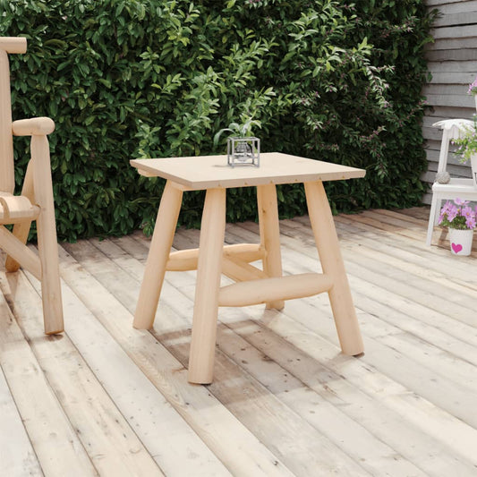 Solid Wood Spruce Side Table 49x49x50 cm - Stylish & Durable