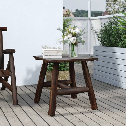 Solid Wood Spruce Side Table, 49x49x50 cm - Stylish & Durable