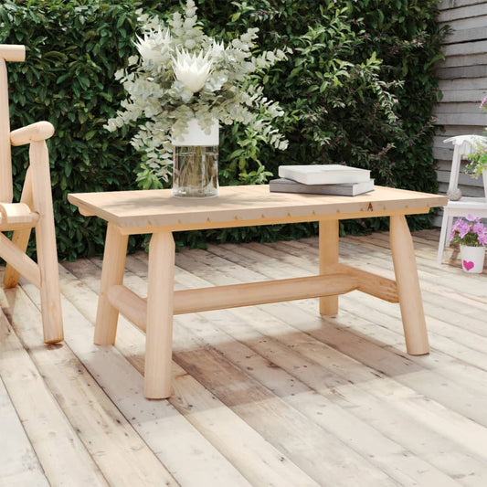 Solid Wood Spruce Coffee Table 90x50x41 cm - Rustic Elegance