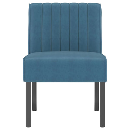 Blue Velvet Slipper Chair - Elegant & Comfortable Seating Solution