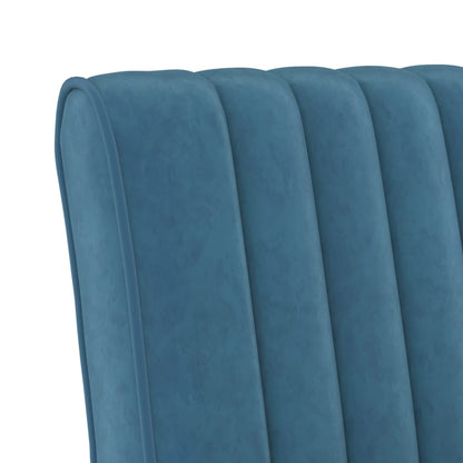 Blue Velvet Slipper Chair - Elegant & Comfortable Seating Solution