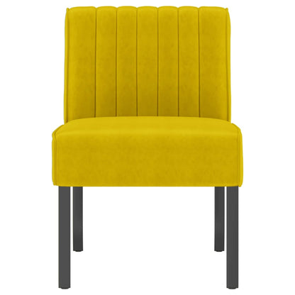 Yellow Velvet Slipper Chair – Luxurious Accent Seating