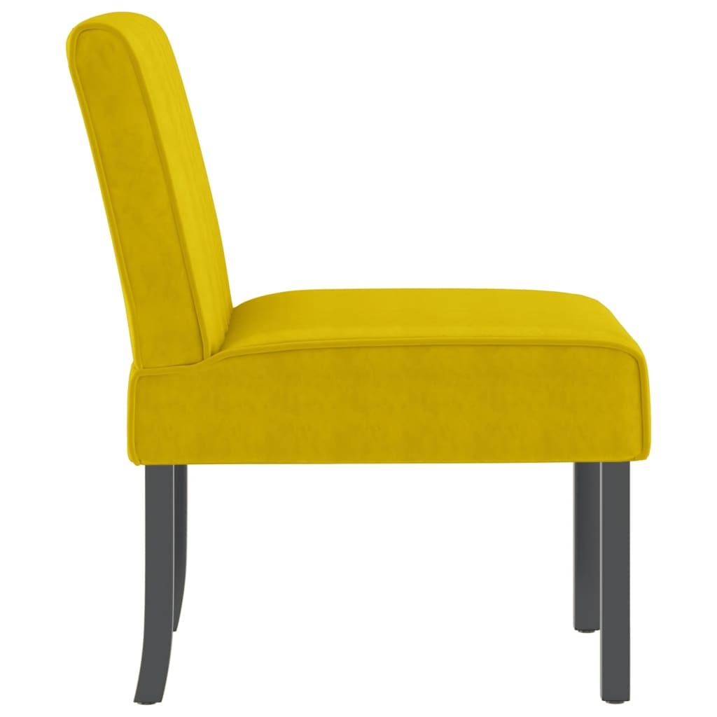 Yellow Velvet Slipper Chair – Luxurious Accent Seating