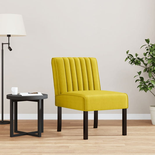 Yellow Velvet Slipper Chair – Luxurious Accent Seating