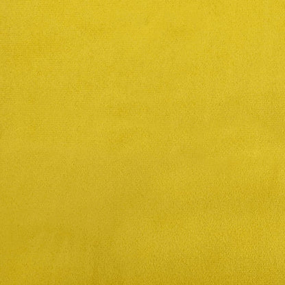 Yellow Velvet High Back Chair with Elegant Button Design