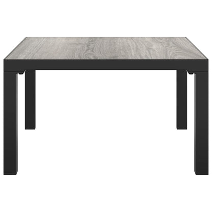 Stylish Grey Steel & DPC Garden Coffee Table 55x55x31 cm