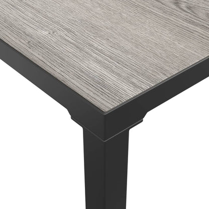 Stylish Grey Steel & DPC Garden Coffee Table 55x55x31 cm
