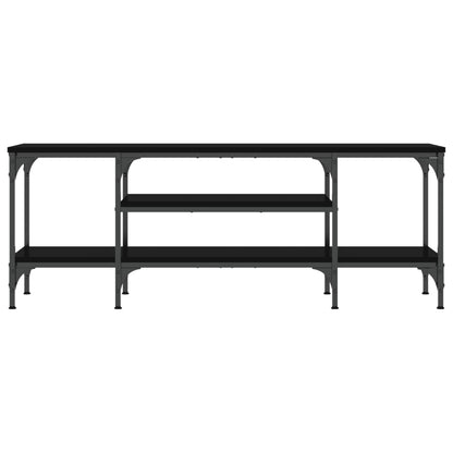 TV Cabinet Black 121x35x45 cm Engineered Wood&Iron