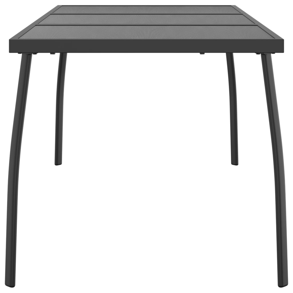 Garden Table Anthracite 165x80x72 cm Steel Mesh