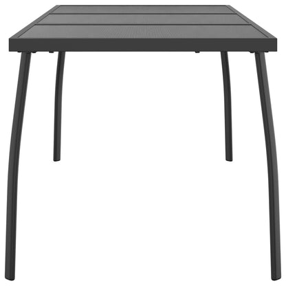 Garden Table Anthracite 165x80x72 cm Steel Mesh