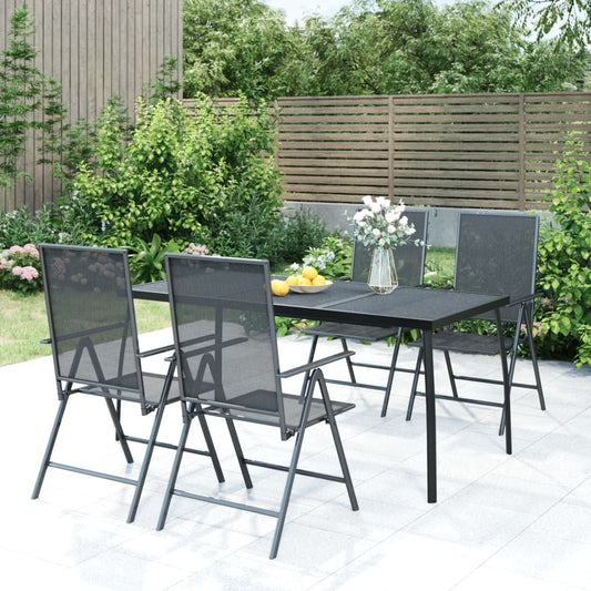 Garden Table Anthracite 165x80x72 cm Steel Mesh
