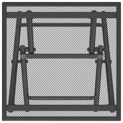 Folding Garden Table Anthracite 38x38x38 cm Steel Mesh