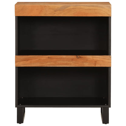 Solid Acacia Wood Side Cabinet 60x33x75 cm - Stylish Storage Solution