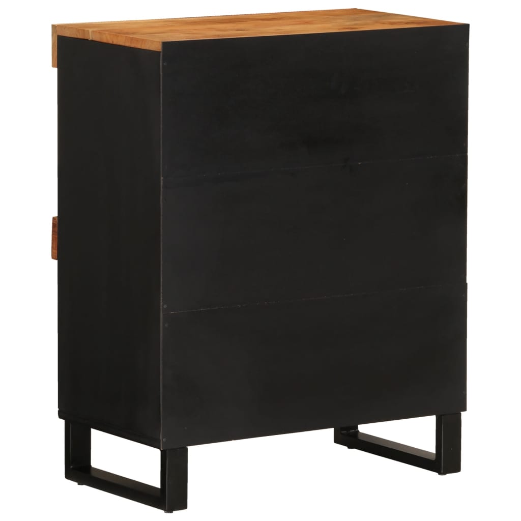 Solid Acacia Wood Side Cabinet 60x33x75 cm - Stylish Storage Solution