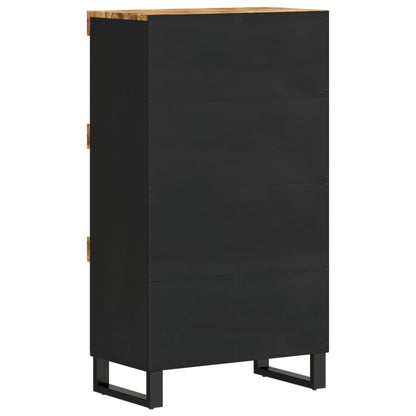 Solid Mango Wood Side Cabinet 60x33x107 cm - Elegant Storage Solution