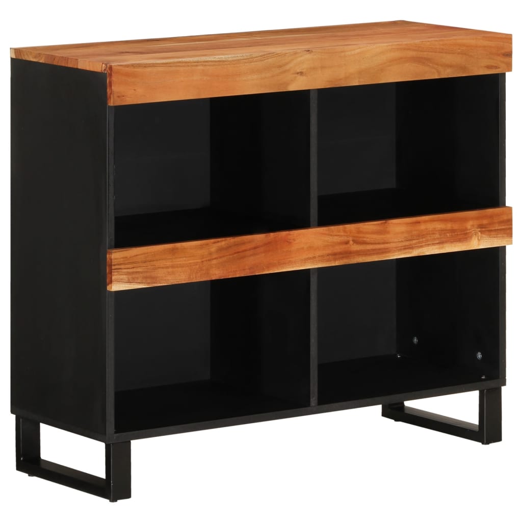 Solid Acacia Wood Side Cabinet 85x33x75 cm - Stylish Storage Solution