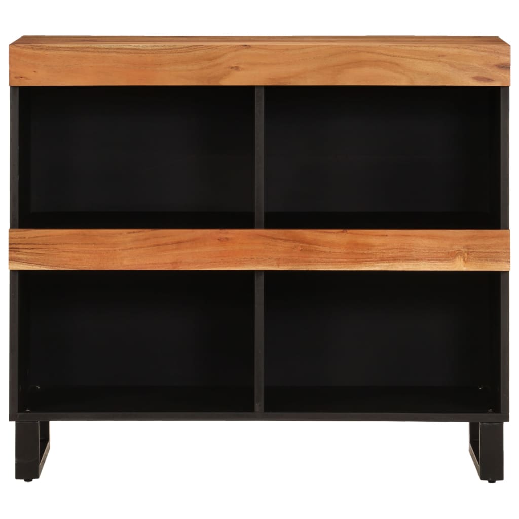 Solid Acacia Wood Side Cabinet 85x33x75 cm - Stylish Storage Solution