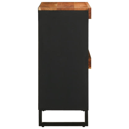 Solid Acacia Wood Side Cabinet 85x33x75 cm - Stylish Storage Solution