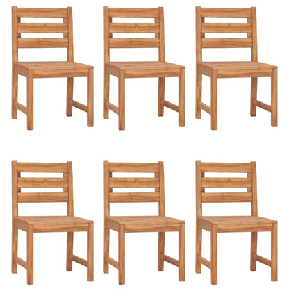6-Piece Garden Chair Set in Solid Teak Wood – Durable & Stylish