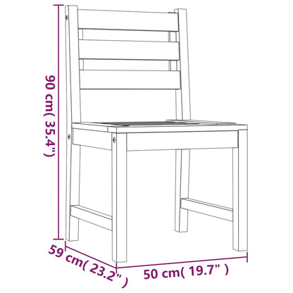 6-Piece Garden Chair Set in Solid Teak Wood – Durable & Stylish