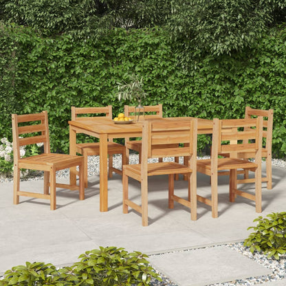 6-Piece Garden Chair Set in Solid Teak Wood – Durable & Stylish