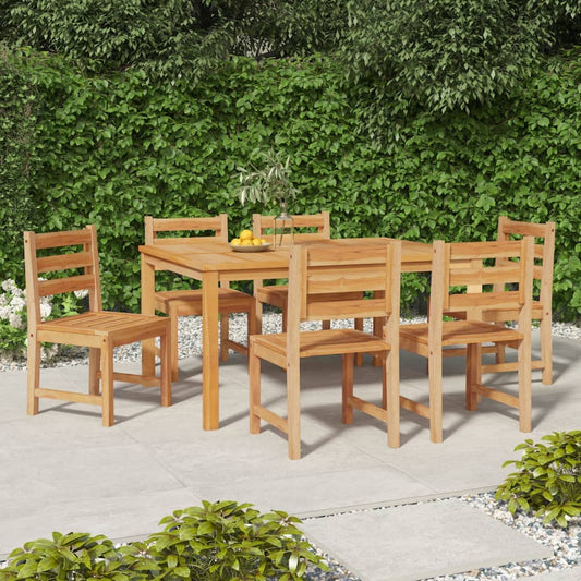 6-Piece Garden Chair Set in Solid Teak Wood – Durable & Stylish