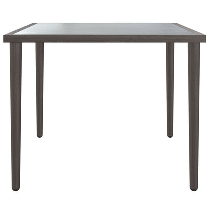 Stylish Grey Steel Garden Table 48x48x37 cm - Durable & Modern