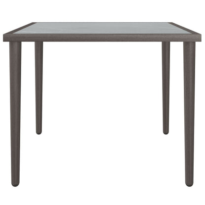 Stylish Grey Steel Garden Table 48x48x37 cm - Durable & Modern