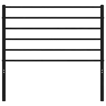 Sleek Black Metal Headboard - 100 cm for Stylish Bedroom Decor