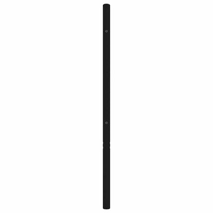 Stylish Black Metal Headboard - 135 cm Modern Design