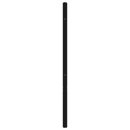 Sleek Black Metal Headboard - Stylish Design, 160 cm