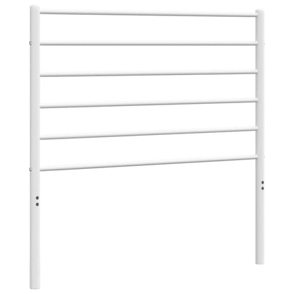 Elegant White Metal Headboard - 75 cm Modern Bedroom Decor