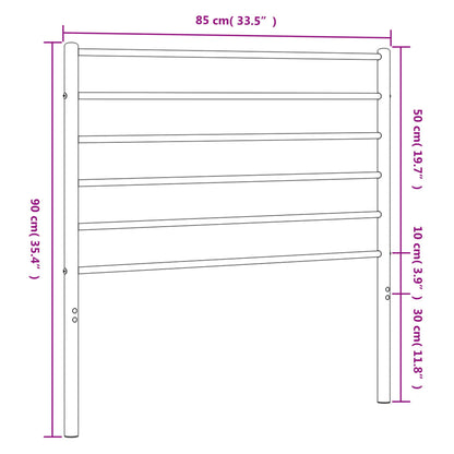 White Metal Headboard - Elegant & Durable 80 cm Design