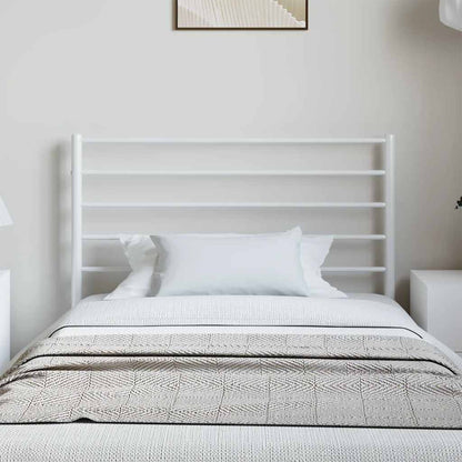 White Metal Headboard - Elegant & Sturdy 100 cm Design