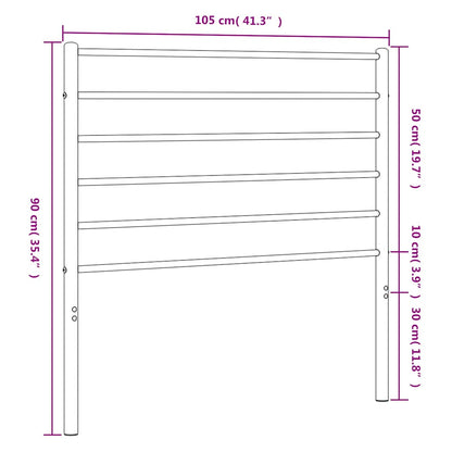 White Metal Headboard - Elegant & Sturdy 100 cm Design