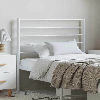 White Metal Headboard - Elegant & Sturdy 100 cm Design