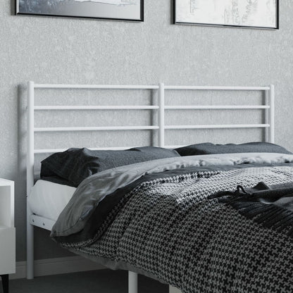 Metal Headboard White 120 cm