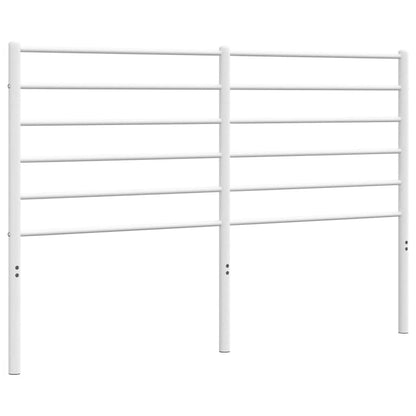 Elegant White Metal Headboard - 150 cm Sturdy Frame