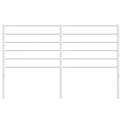 Elegant White Metal Headboard - 150 cm Sturdy Frame