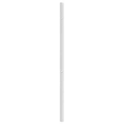 Sleek White Metal Headboard - 180 cm for Elegant Bedroom Decor