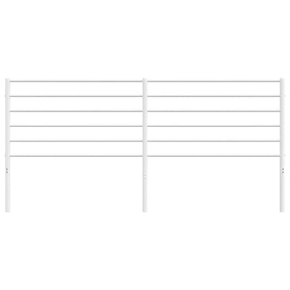 Elegant White Metal Headboard - 193 cm | Stylish Bedroom Decor