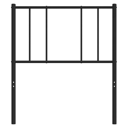 Sleek Black Metal Headboard - 100 cm Stylish Bedroom Accent