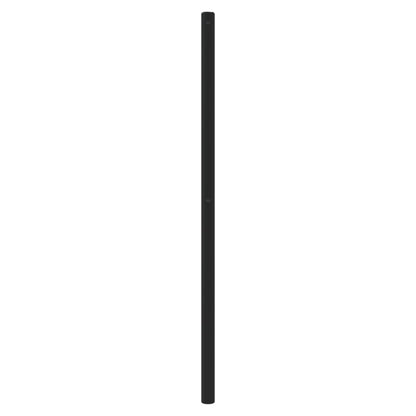 Sleek Black Metal Headboard - Elegant Style, 193 cm