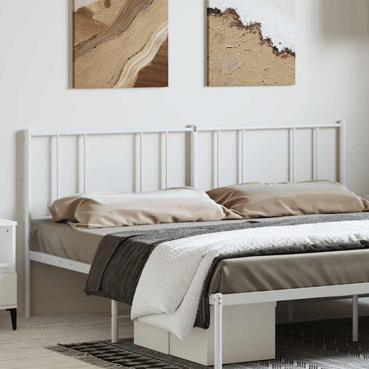 Elegant White Metal Headboard - 180 cm, Durable & Stylish Design