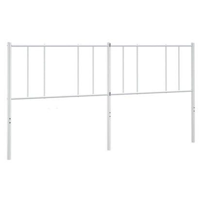 White Metal Headboard 200 cm | Stylish & Durable Bedroom Accent