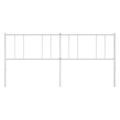White Metal Headboard 200 cm | Stylish & Durable Bedroom Accent